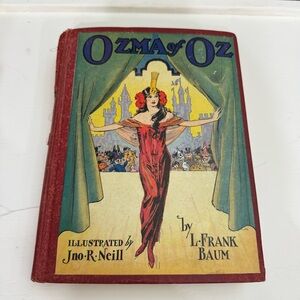 1907 Ozma of OZ by L Frank Baum Illustrated By Jno R Neill Antique Hardback Book